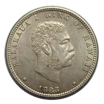 Scarce, Better Grade 1883 Silver Hawaii Quarter - Only 499,974 Minted