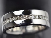1.50ctw Diamond Eternity Men's Ring 12.38 Grams 14K Gold, Retail $3,900