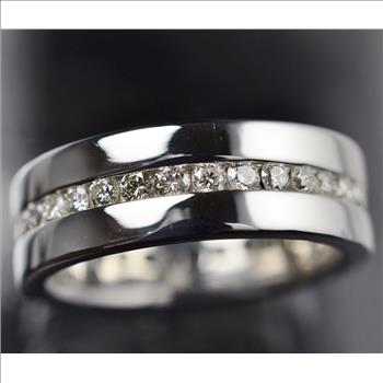 1.50ctw Diamond Eternity Men's Ring 12.38 Grams 14K Gold, Retail $3,900