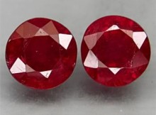 1.54ctw Natural Blood Red Ruby Round Cut Loose Gemstone