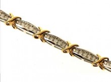 1.75ctw Round Brilliant Cut Diamond Bracelet 10kt Two-Tone Gold