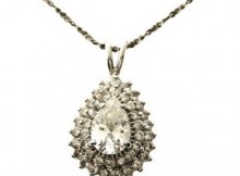 11.6 Gram Sterling Silver Neckace And Pendant