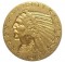 1913 U.S. $5 Gold (.900 Fine) Indian Head Half Eagle - Contains Nearly 1/4 Troy Oz. Of Pure Gold