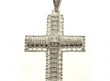 31.6 Gram Sterling Silver Cross Pendant