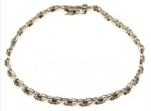 4.4 Gram 10kt White Gold Bracelet