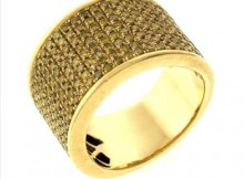 5.00ctw Treated Diamond 10K Yellow Gold Ring