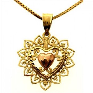 5.3 Gram 14kt Yellow Gold Necklace With Pendant