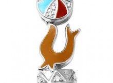 925 Sterling Silver White Topaz Pendant