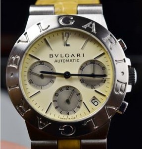 Bulgari Diagono Automatic Chronograph 35mm Watch, Retail $4,500