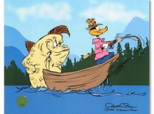 Chuck Jones (1912-2002): “Fish Tale” Sold Out Ltd Ed Animation Cel, with Hand Painted Color, Hand Signed with Certificate, listed at $900