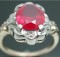 Estate Sale 10K Yellow Gold Antique 4.25ct Ruby Ring
