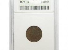 Key Date ANACS Slabbed G-4 1877 Indian Head Cent