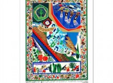 Raphael Abecassis: "Tu B'Shvat" Limited Edition Serigraph, Numbered and Hand Signed with Certificate of Authenticity