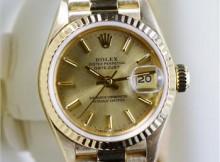 Rolex 18K Gold Lady President Watch 26MM Ref # 69178 Circa 1990
