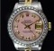 Rolex 26MM 18KGold/SS Watch Diamond Bezel & Dial, Circa 1993, Retail $7,340
