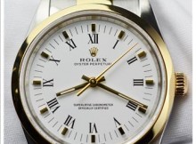 Rolex Oyster Perpetual 18K/SS 34 MM Watch Ref # 14203M Circa 2000
