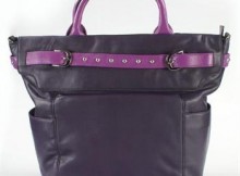 Simply Nina Purple Leather Tote, Made from Genuine Lambskin, Listed at $600