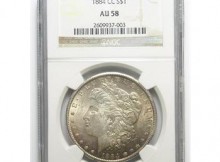 Tough Date NGC Slabbed AU-58 1884-CC Morgan Silver Dollar - Near Mint Condition