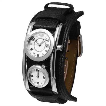 VON DUTCH Diamond Dual Time Swiss Watch (Brand New), Retail $1,650