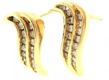 0.45ctw Round Brilliant Cut Diamond Earrings 14kt Yellow Gold