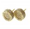 0.50ctw Single Cut Diamond Earrings 10kt Two-Tone Gold