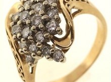0.90ctw Diamond 14K Yellow Gold Ring
