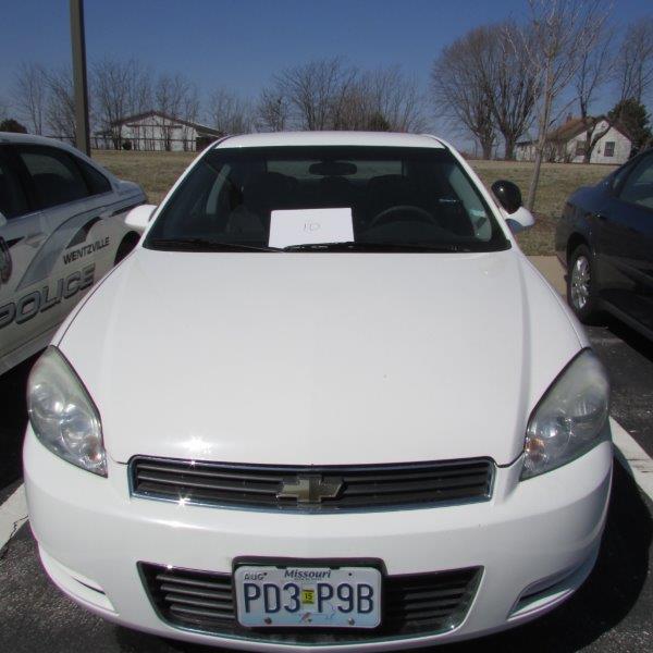 2009 Chevrolet Impala with Police Package, Valued at $4,911