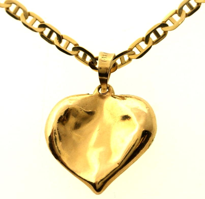 4.9 Gram 14kt Yellow Gold Necklace With Pendant