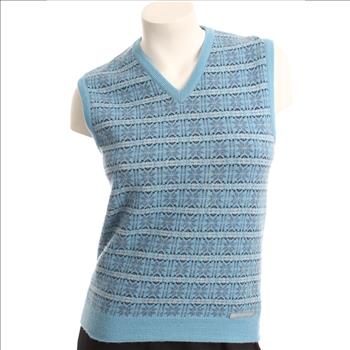 BURBERRY GOLF Women's Blue Knit Vest, Size S