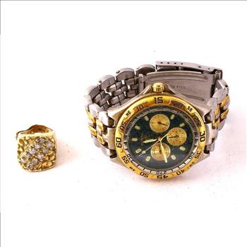 Gold With Fossil Watch