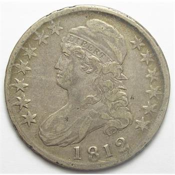 Scarce 1812 Silver Capped Bust Half Dollar