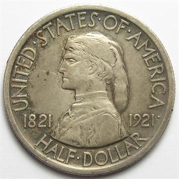Scarce, Better Grade Silver 1921 Missouri Centennial Commemorative U.S. Half Dollar - Only 11,400 Minted