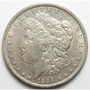 Tough Date, Better Grade 1893 Morgan Silver Dollar