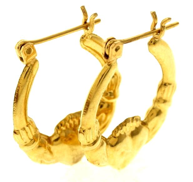 1.3 Gram 14kt Yellow Hollow Gold Earrings