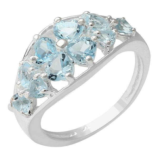 2.50 ctw Genuine Blue Topaz Ring Made in 925 Sterling Silver RETAIL $220