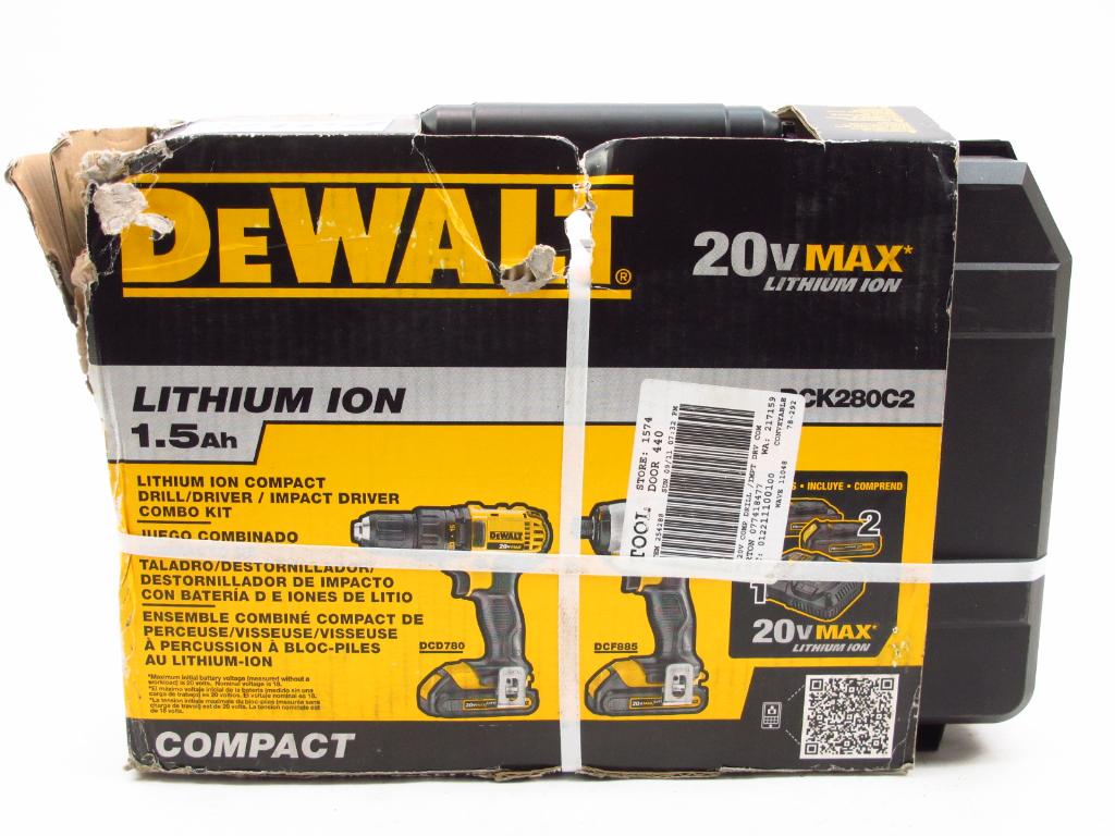 Dewalt Lithium Ion Compact Drill Combo Kit