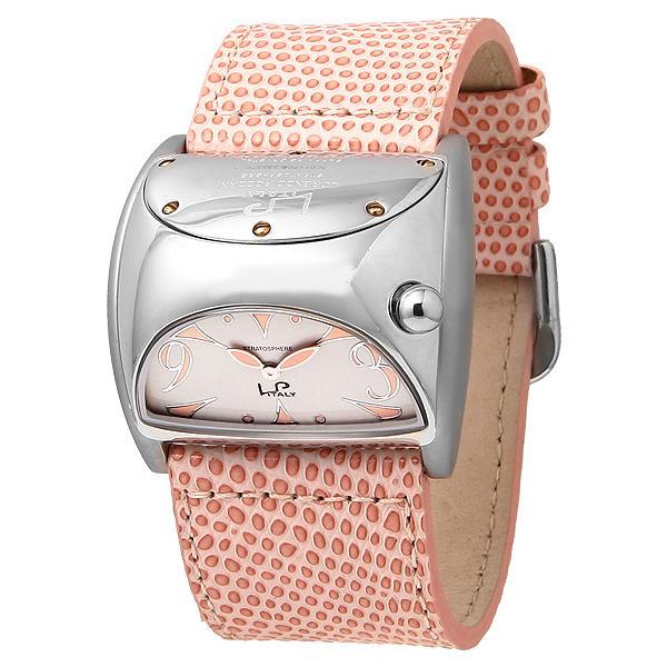 LP ITALY New Stainless Steel Swiss Watch RETAIL $1,200 PINK