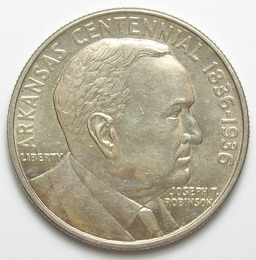 Rare 1936 Silver Arkansas Centennial Commemorative U.S. Half Dollar, Only 9,660 Minted