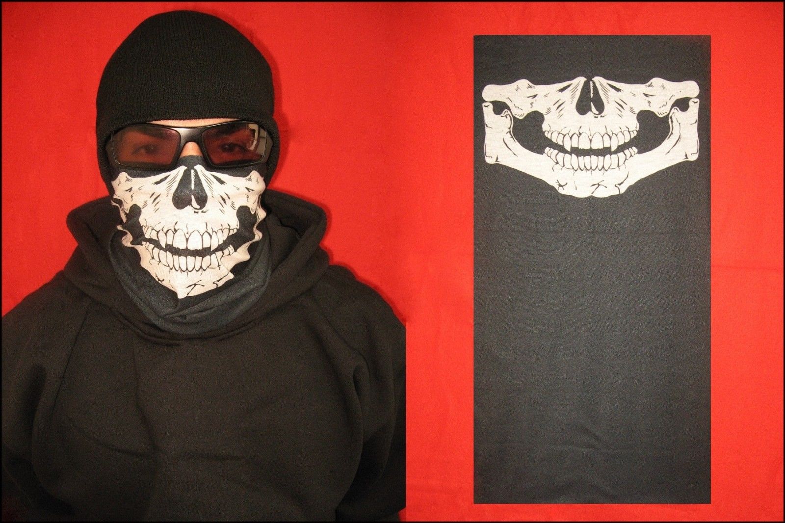 1 Piece Skull Mask TUBULAR Bandana