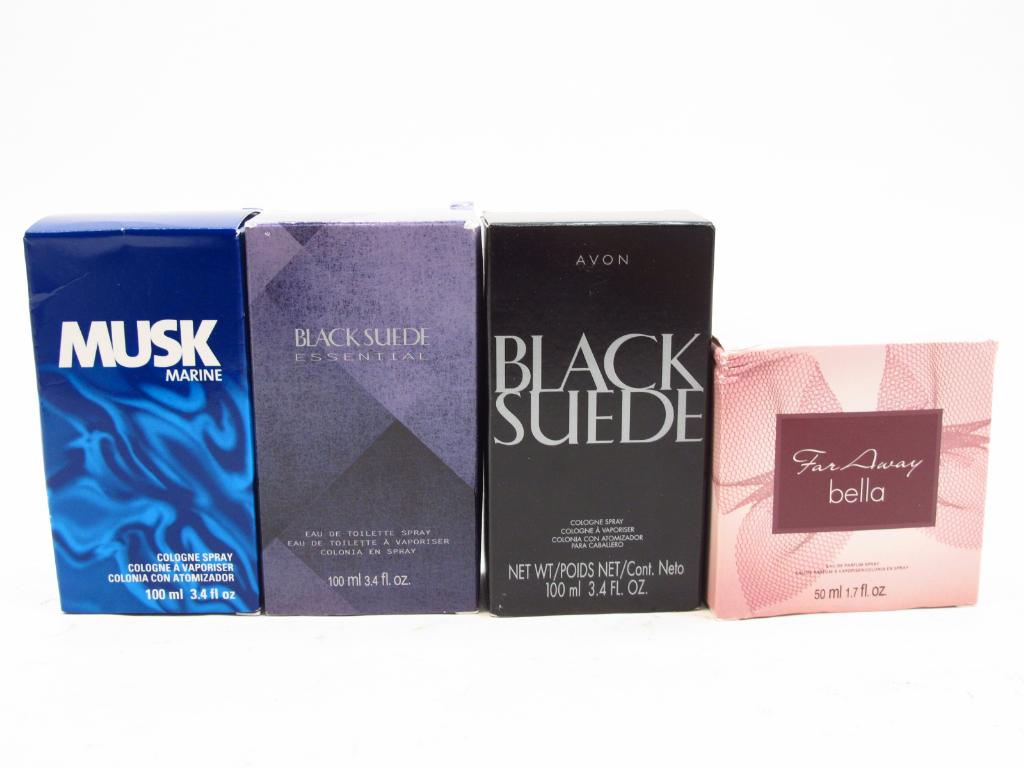 Black Suede Men's Fragrance and More, 4 Pieces