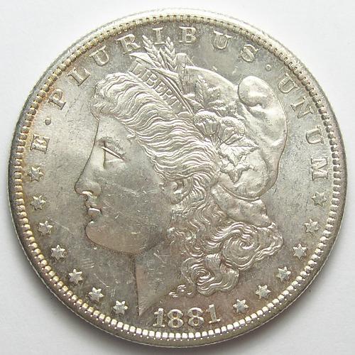 Brilliant Uncirculated 1881-S Morgan Silver Dollar