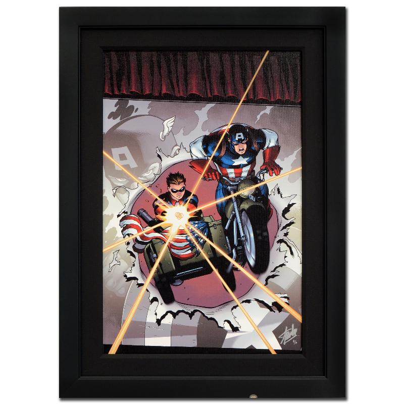 Marvel Framed Limited Edition Giclee on Canvas by Chris Samnee, Hand Signed by Stan Lee with Certificate, Listed at $1,400