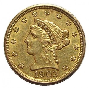 1903 U.S. $2.50 Gold Liberty Quarter Eagle (Tough To Find)