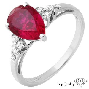 50 Pieces of Assorted Created Ruby, Created White Sapphire and Diamond Ring (Brand New), Retail $2,700