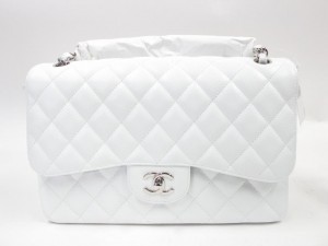 Authentic Chanel Classic Flap Bag, Brand New in Box white