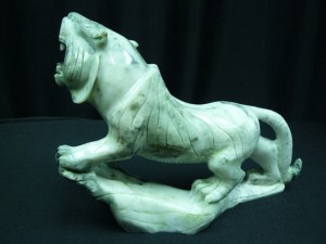 Furious Tiger Sculpture Decor