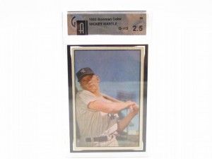 Graded 1953 Mickey Mantle Baseball Card
