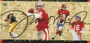 Joe Montana Upper Deck Sealed Career Set, 45 Cards Total & 1 Jumbo