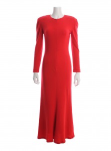 Oscar De La Renta for Fred Hayman Beverly Hills Red Lounging Robe, Size 6