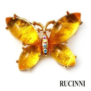 Rucinni Butterfly Swarovski Brooch Pin (Brand New)